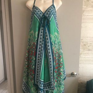 Flowy scarf MAXI dress EUC